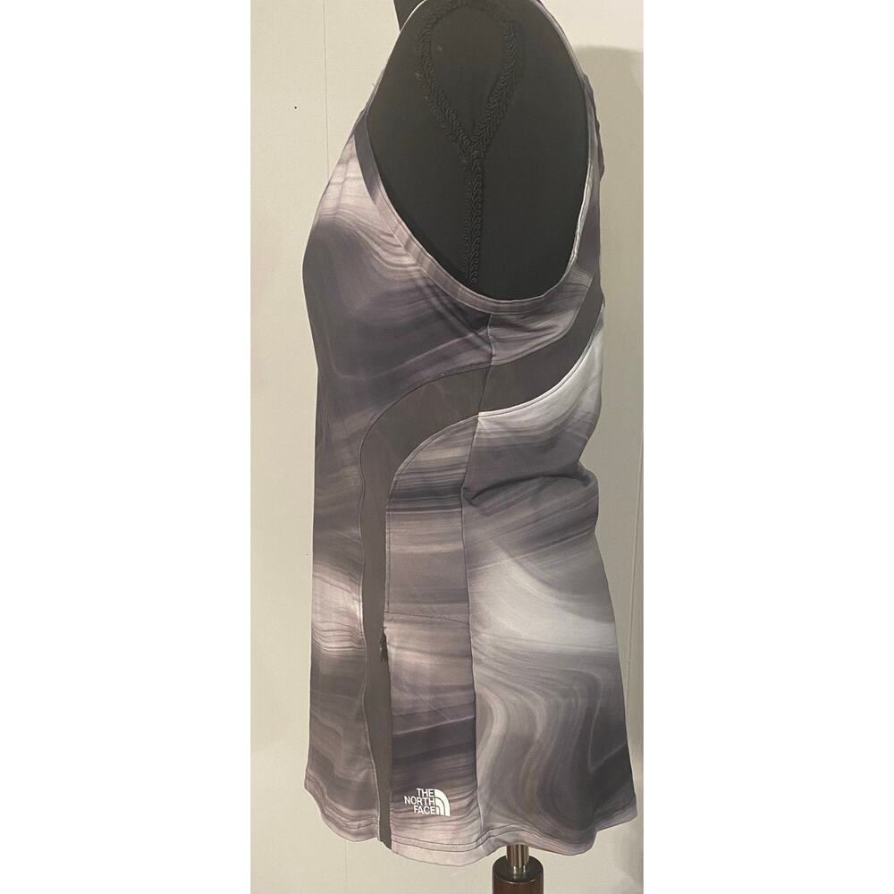 The North Face Rio Tank Top Granite Athletic Built-In Bra Large Pocket UPF 50 - Picture 3 of 13